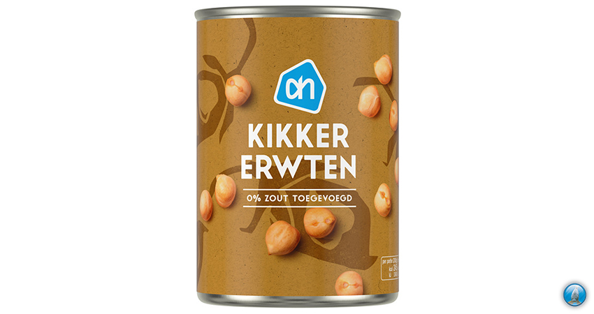 Koop kikkererwten in de supermarkt