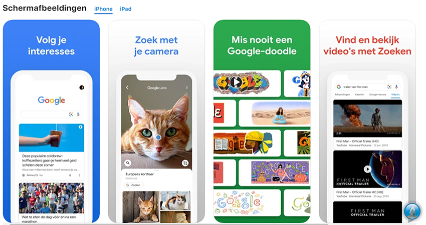 De Google weer app